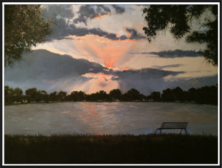 Smith Lake Sunset 4
Wash Park, Denver
oil on canvas - SOLD 🔴